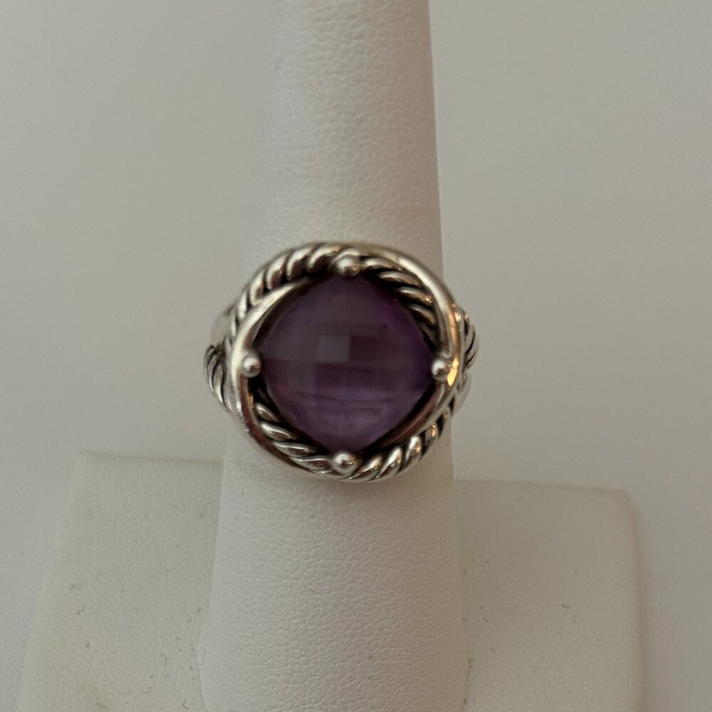 David Yurman Amethyst Infinity Ring - Picture 2 of 10